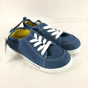 Shoe Shox Boys Girls Sneakers Denim Lace Up Blue 3